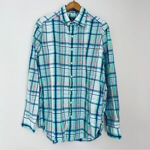 Vineyard Vines Slim Fit Tucker Shirt Green Plaid Men’s Large